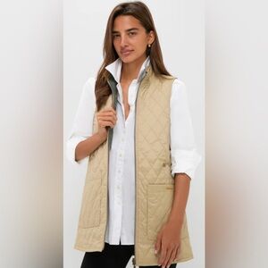 Barbour X Tuckernuck Reversible Paisley Vest Fawn Size 12